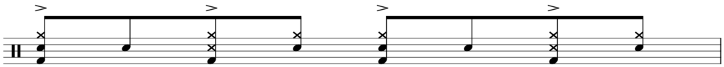 cymbal variations drum notation