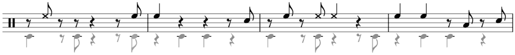 musical notation conga solo ideas 