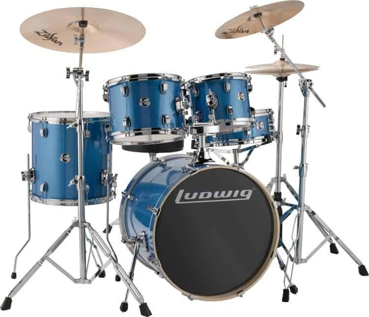 ludwig element evolution 5 piece drum set