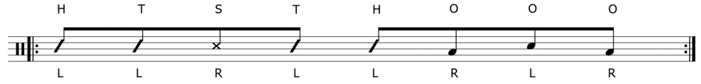 bolero rhythm for congas notation
