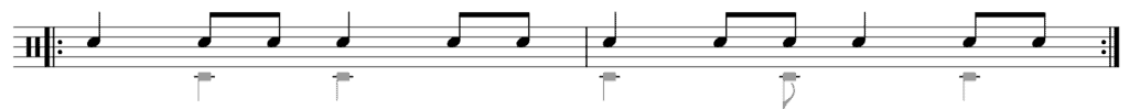 pachanga guiro and clave rhythm