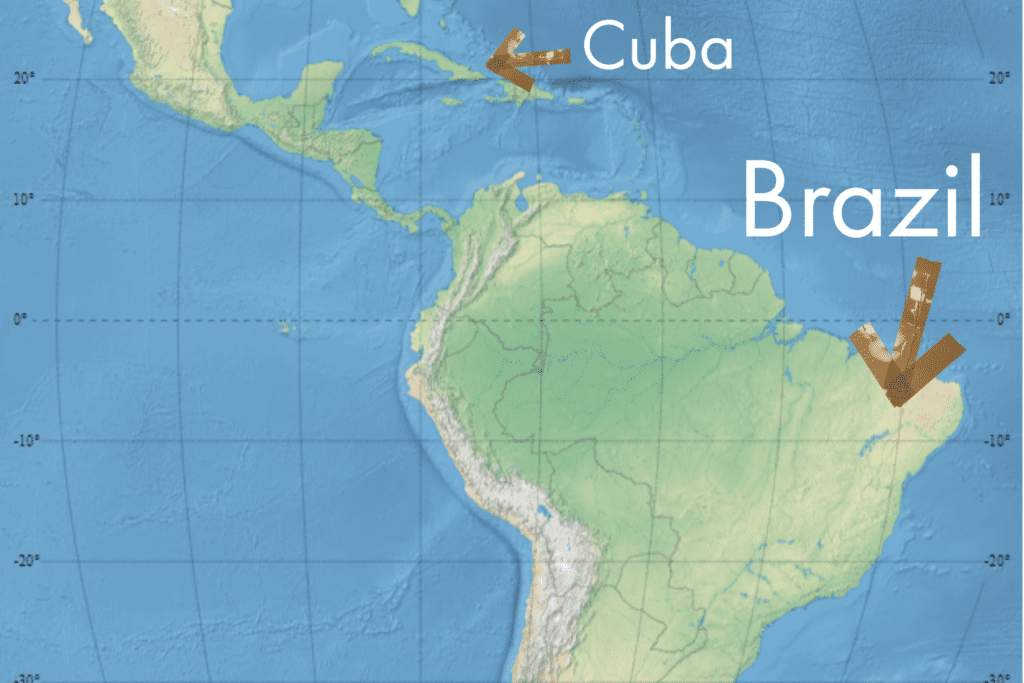 map of latin america