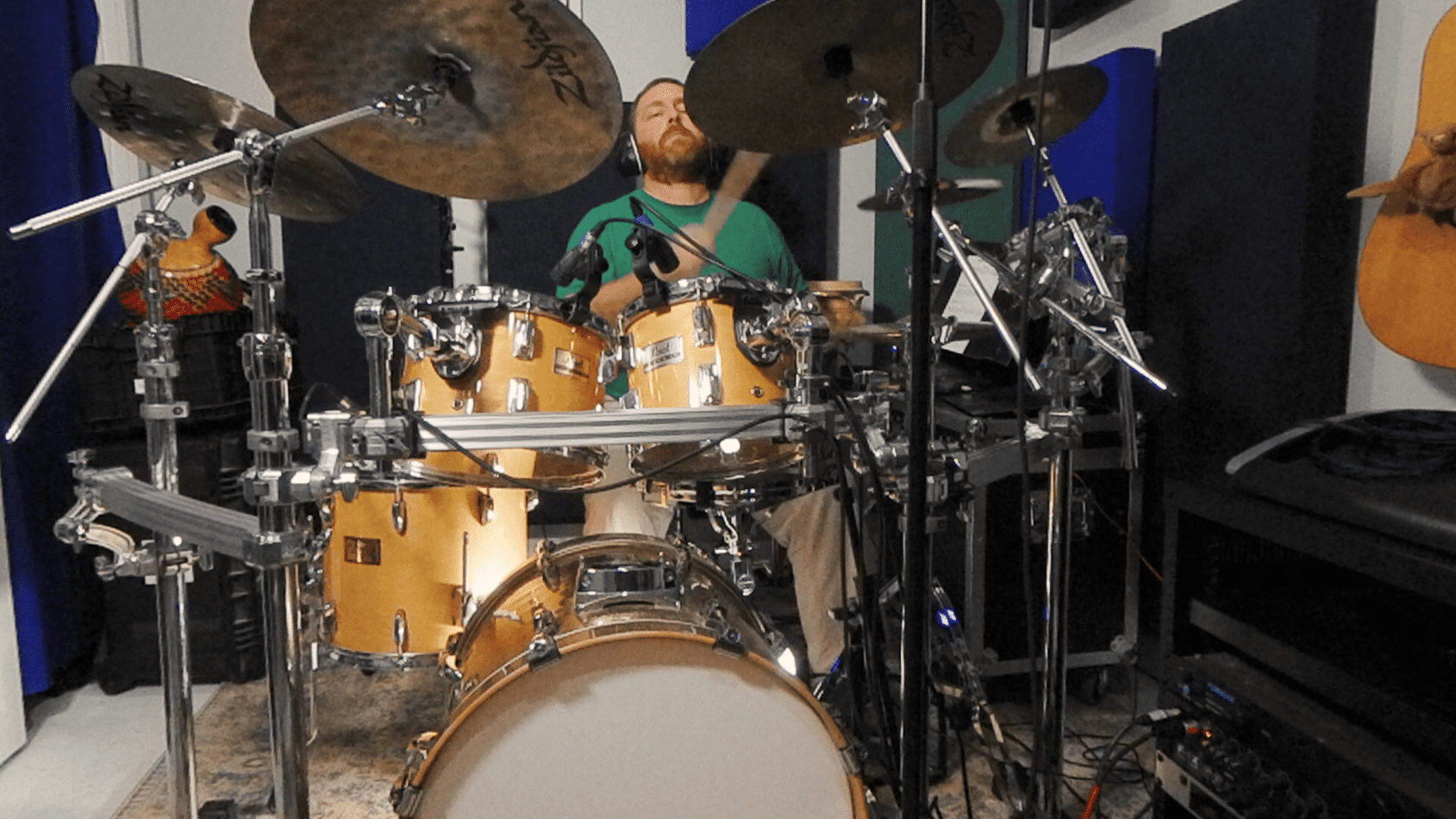 shuffle drum beats on drum set