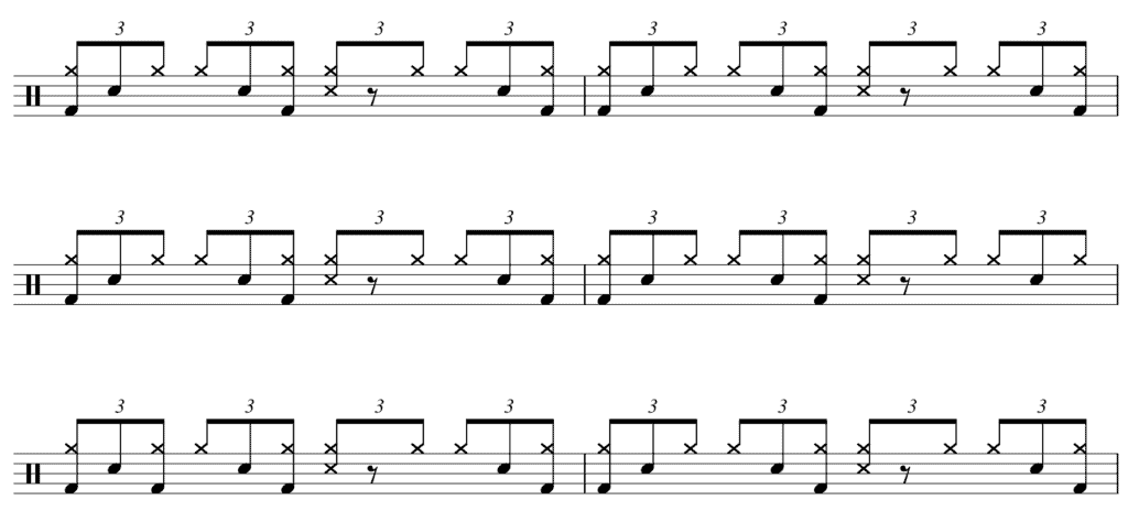 bernard purdie shuffle notation for steeley dan's home at last