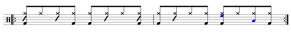 bossa nova drum beat fill