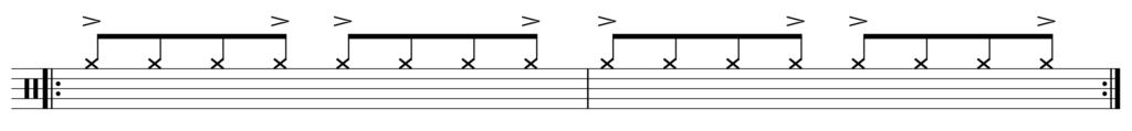 brazilian shaker rhythm musical notation