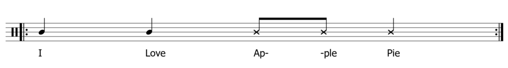 drum circle rhythm example notation